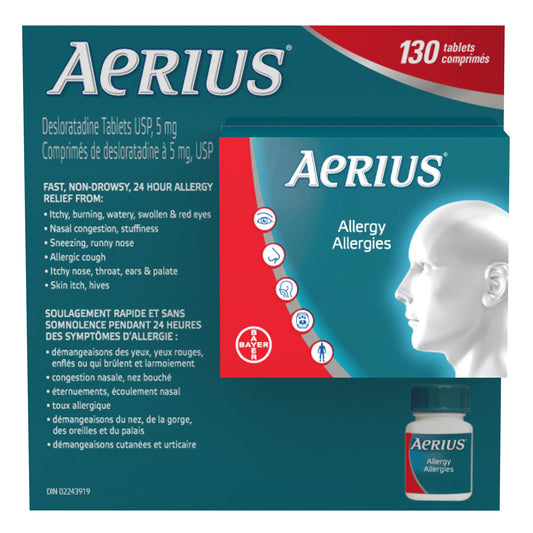 Aerius抗過敏藥，130片裝