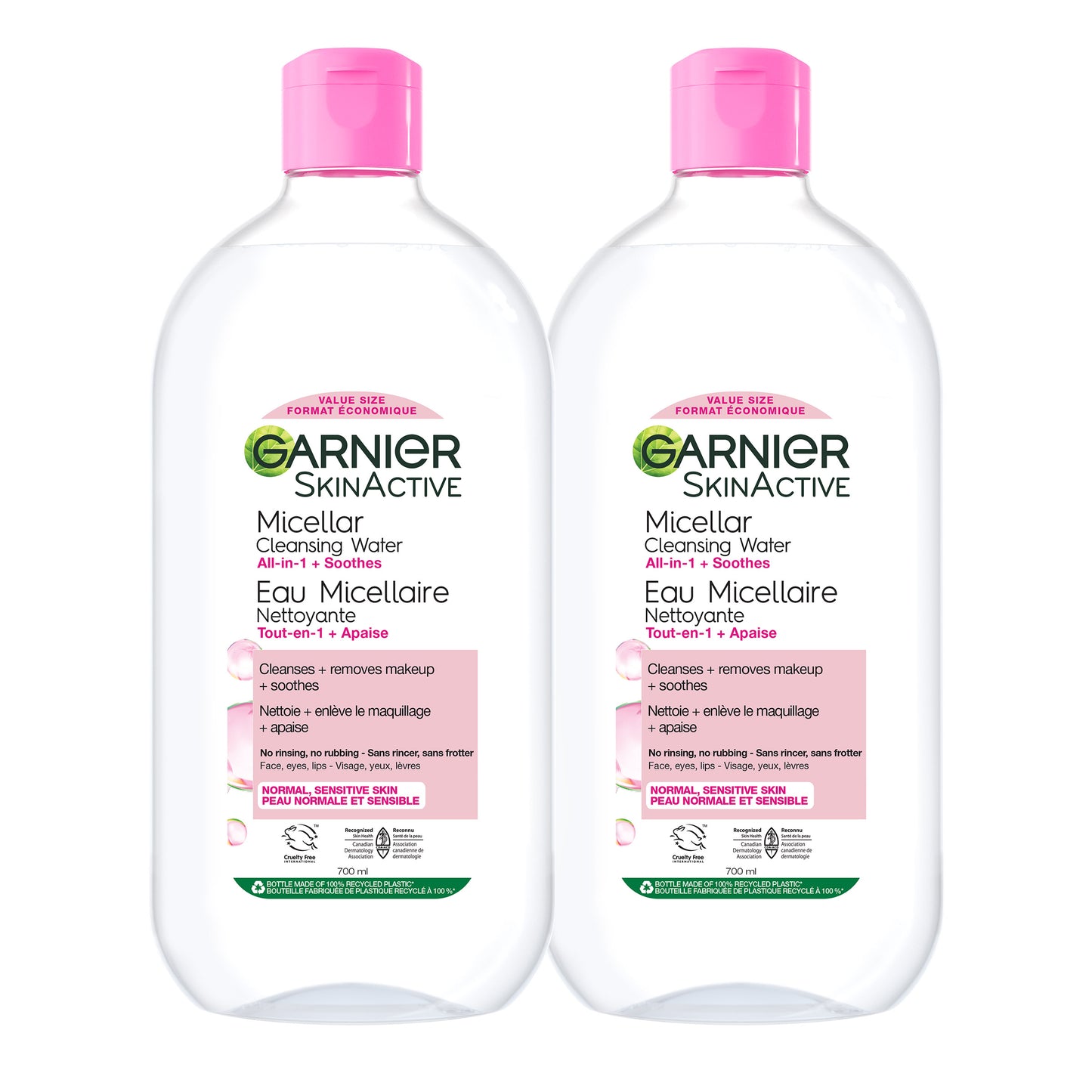 Garnier Micellar Water Sensitive Skin, 2 x 700 mL