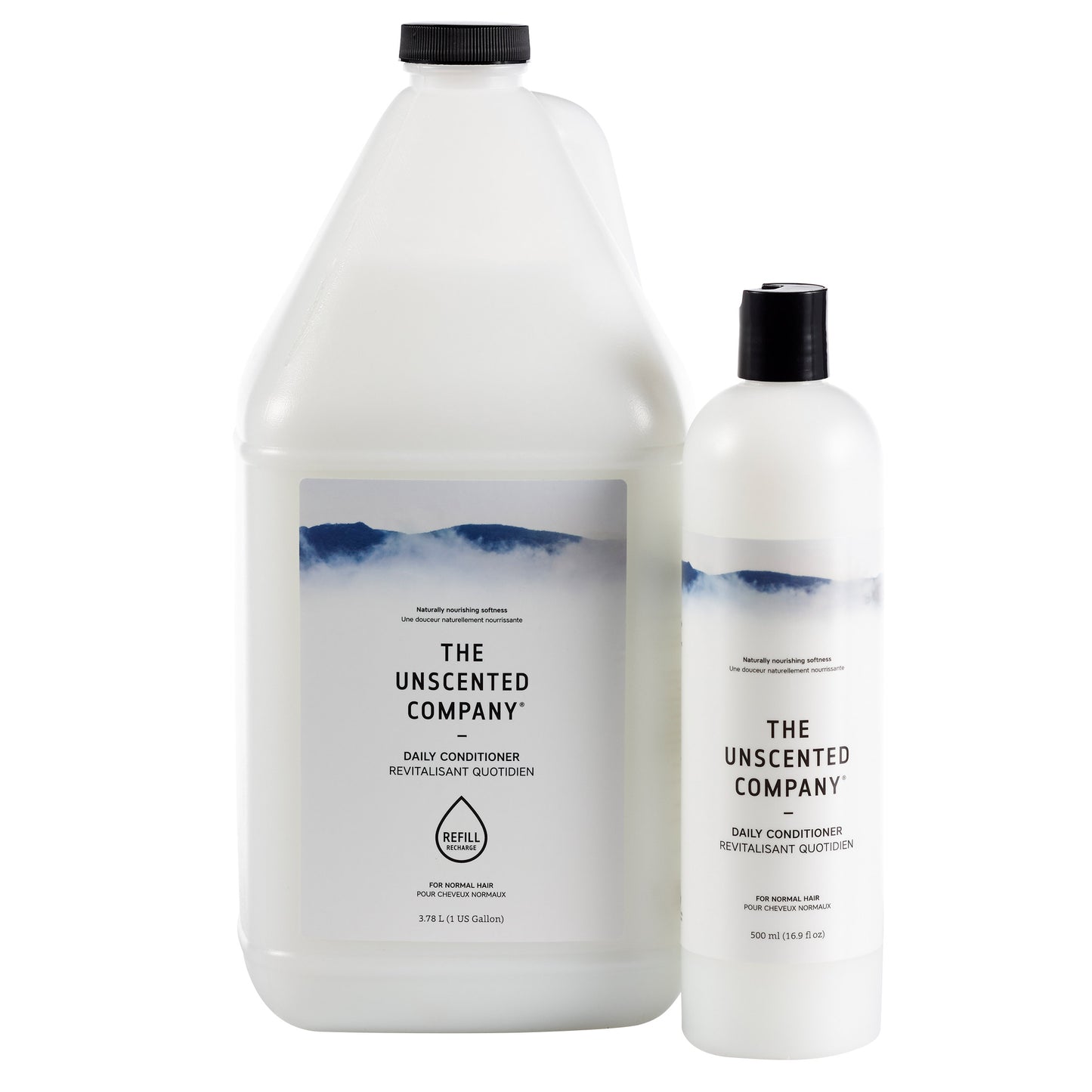 无香型日常护发素 + 补充装