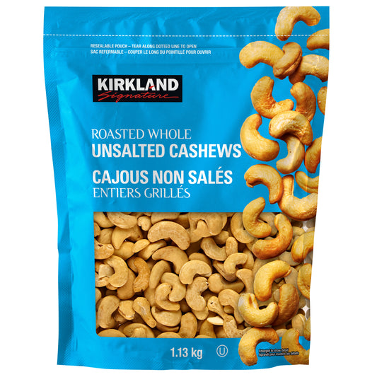 Kirkland Signature 烤制无盐腰果，1.13 公斤