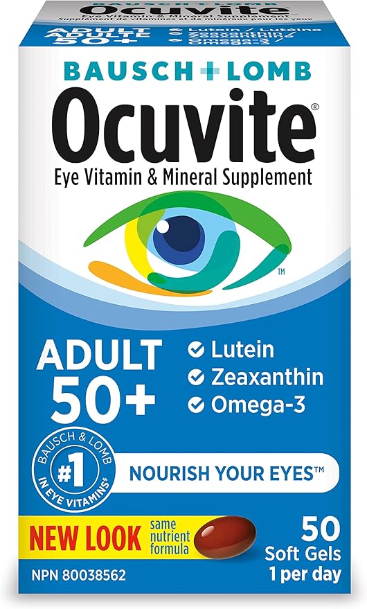 002  Bausch & Lomb Ocuvite 成人 50+ 眼部維生素和礦物質補充劑