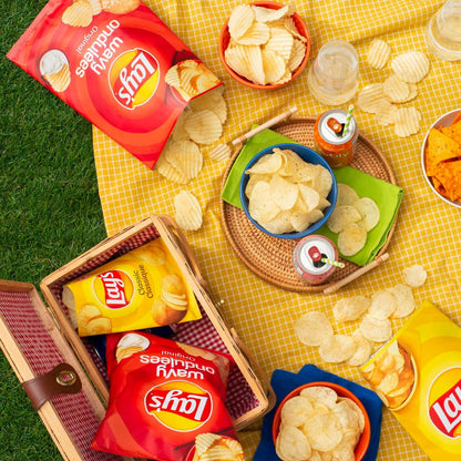 乐事波浪形原味薯片，235 克。