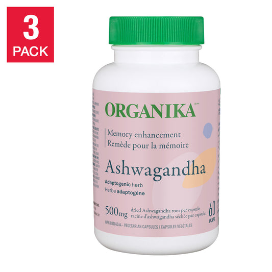 Organika Ashwagandha助眠膠囊 3 x 60粒素食膠囊