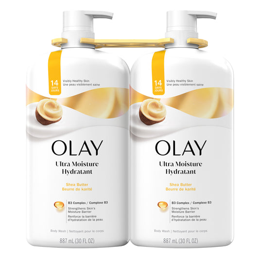 玉蘭油 (Olay) 超保濕沐浴露，含維生素B群複合物，2 x 887毫升