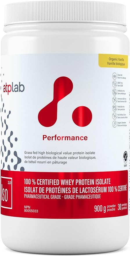 002  ATP LAB - ISO 900g 粉末（香草味） - 乳清分離蛋白粉 - ISO 乳清分離蛋白粉 - 提高性能