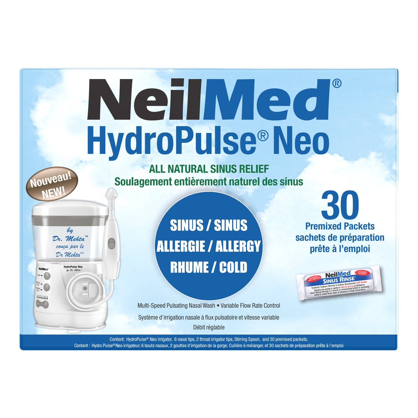 Neilmed Hydropulse Neo，30包