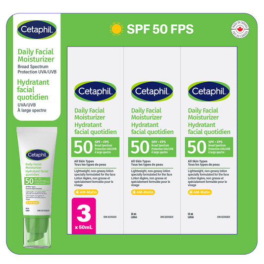絲塔芙每日臉部保濕霜 SPF 50，3 x 50 毫升