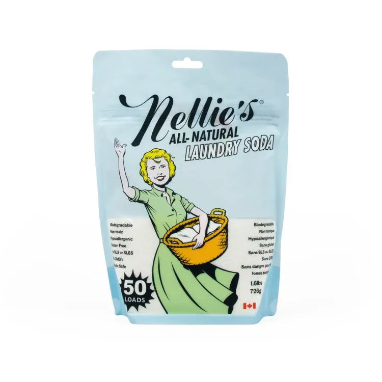 006 加拿大Nellie's天然純鹼洗衣粉 726克環保裝 能洗50次