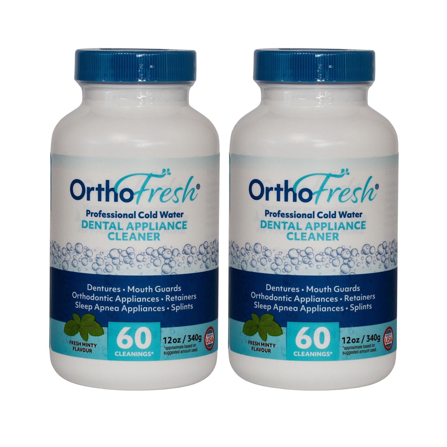 OrthoFresh 牙科器械清洁剂，2 x 340 克