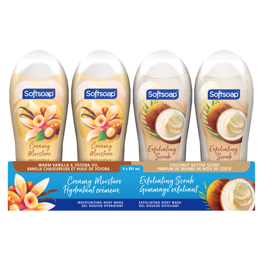 Softsoap Body Wash, 4 x 591 mL
