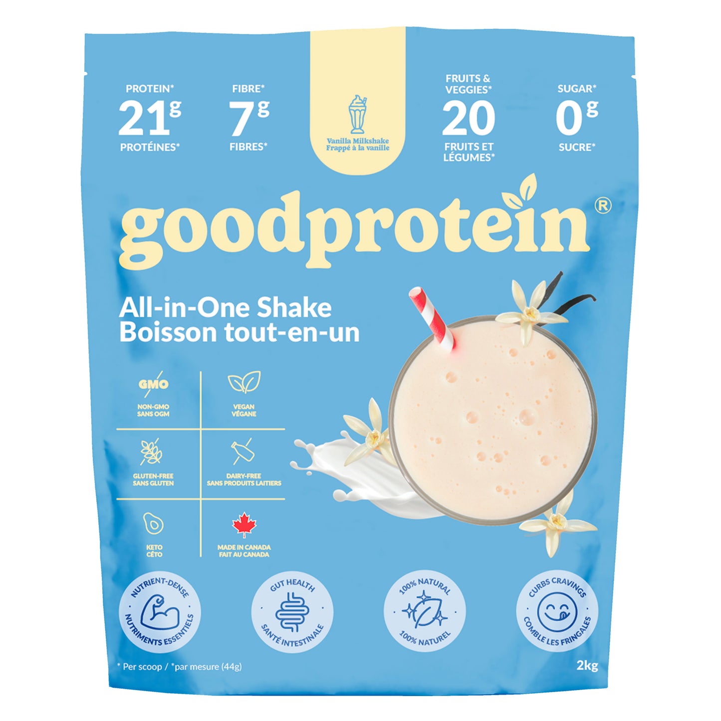 Good Protein 香草奶昔全能粉，2公斤裝