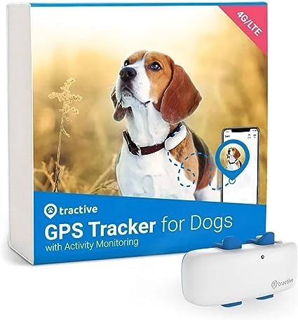 狗用牽引式 GPS 追踪器 - 防水、GPS 定位和智能寵物活動追踪器，範圍無限，適用於任何項圈（白色） 參觀 Traactive 商店