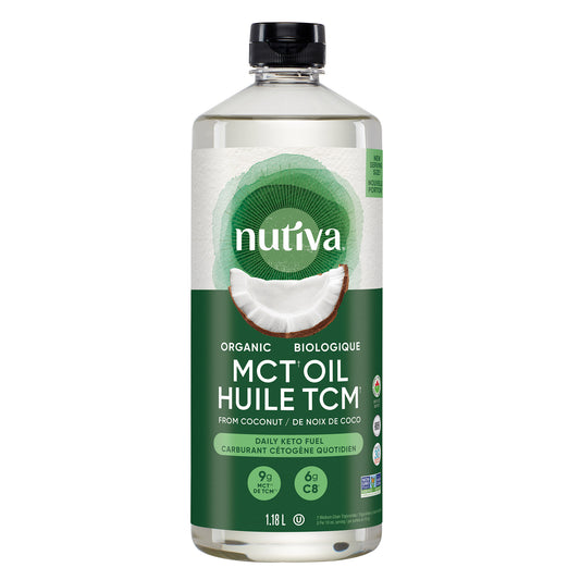Nutiva 認證有機 MCT 油，1.18 公升