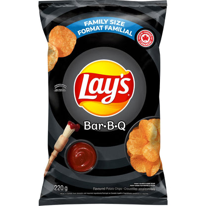 Lay's Bar-B-Q flavoured Potato Chips, 220 g.