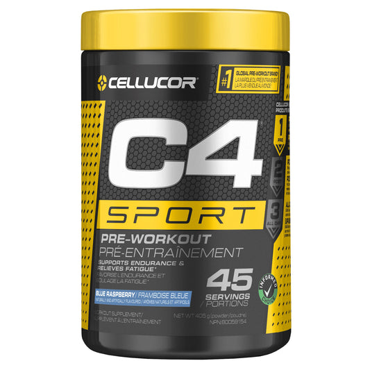 C4 Sport 藍莓覆盆子口味運動前營養補充劑，405克