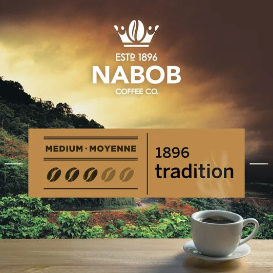 004-Nabob 中度烘焙 1896 傳統研磨咖啡，340 克 罐裝，340 克