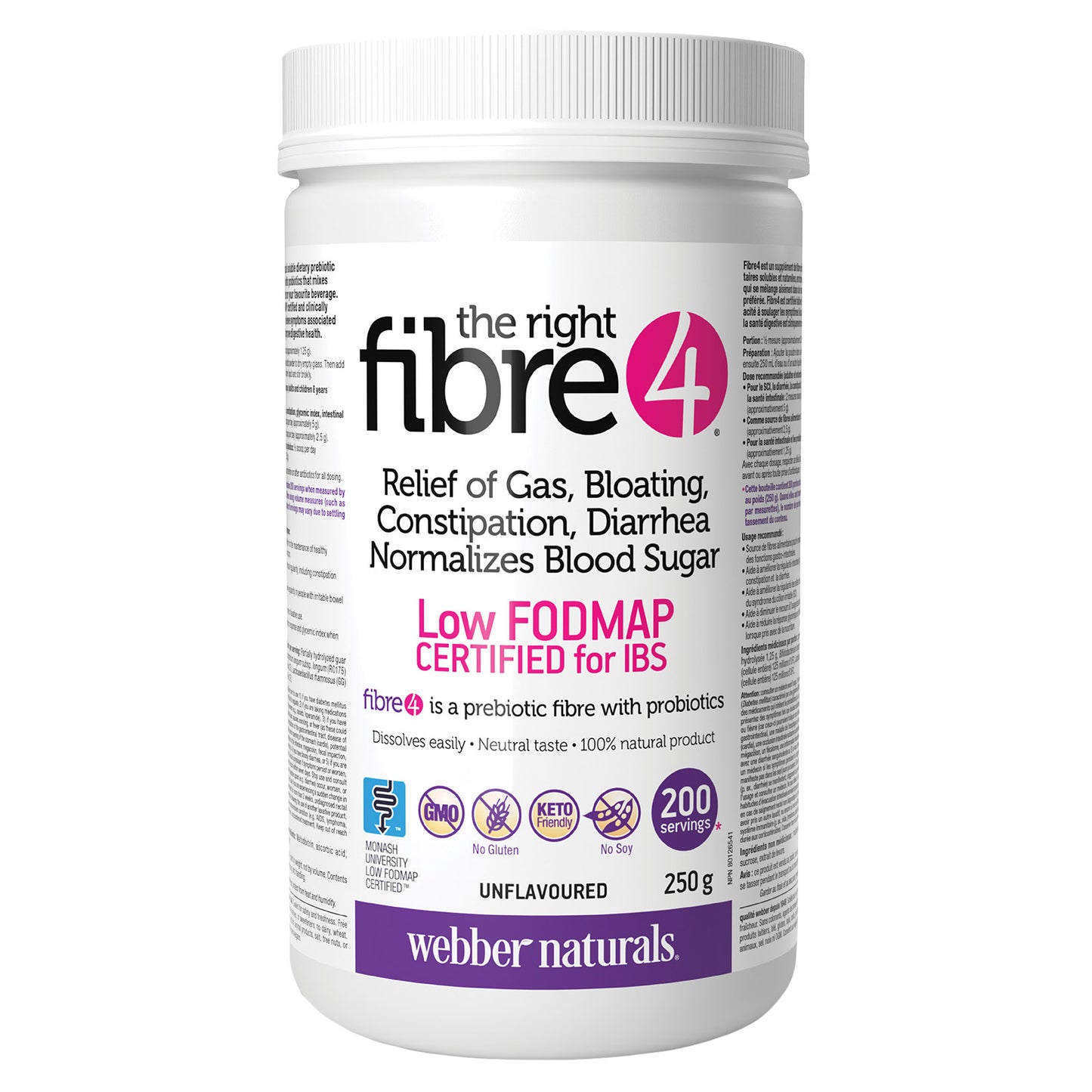 Webber Naturals The Right Fibre4 纖維粉，250克