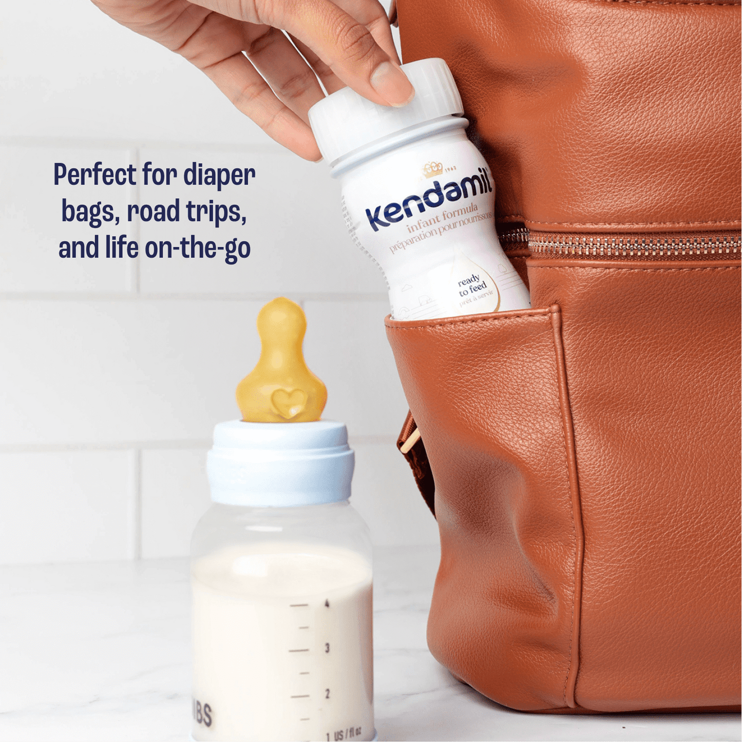 肯達米爾經典款，非基因改造即食液體嬰兒配方奶粉，含 HMO、GOS 和 FOS，0-12 個月，250 毫升瓶裝，6 瓶裝，肯達米爾 KNDML 嬰兒配方奶粉