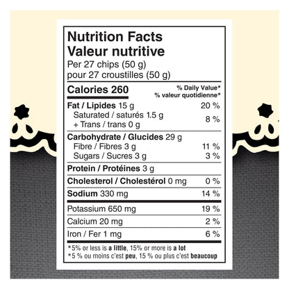 Miss Vickie's Lime & Black Pepper flavour Kettle Cooked Potato Chips, 200 g.