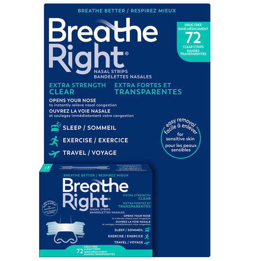 Breathe Right 強效透明型 72 片裝