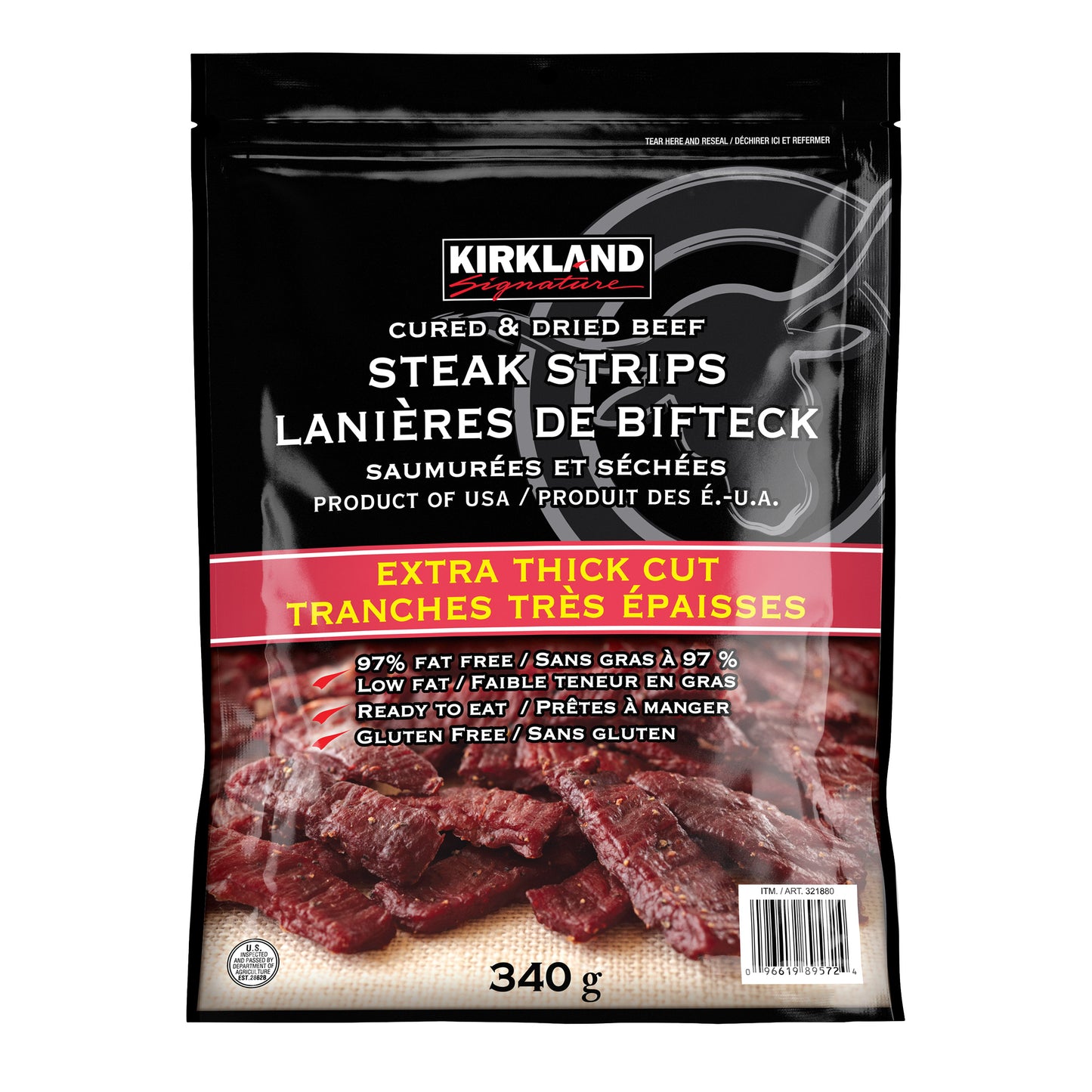 Kirkland Signature 特厚牛排條，340克