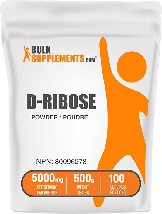 002  BULKSUPPLMENTS.COM D-核糖粉 | ATP 峰值 |核糖粉補充劑（500 克）