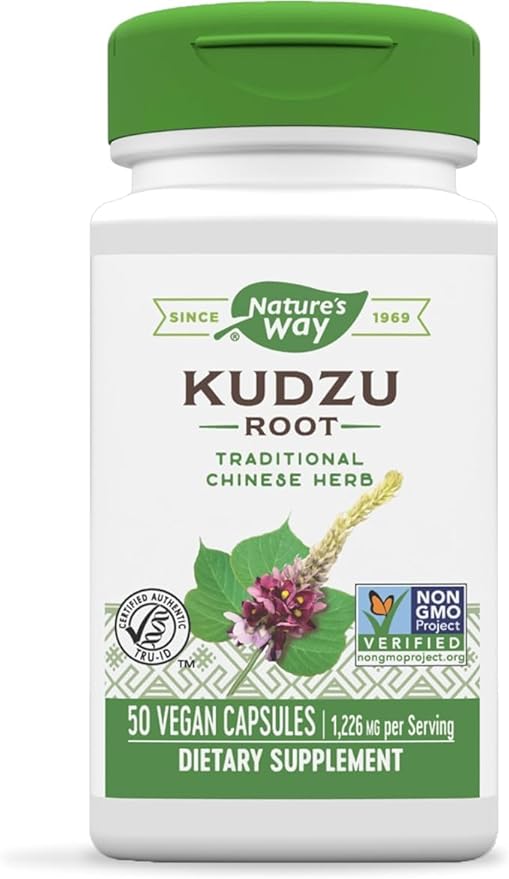 002  Nature's Way 葛根健康補充劑 – 優質草藥補充劑 – 非基因改造項目驗證，50 粒素食膠囊