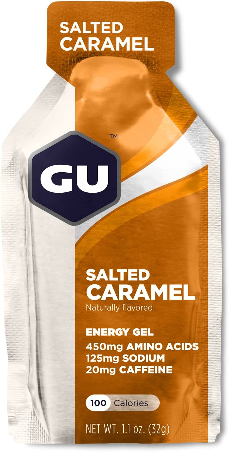 GU ENERGY 原創運動營養能量凝膠，咸焦糖，24 粒裝