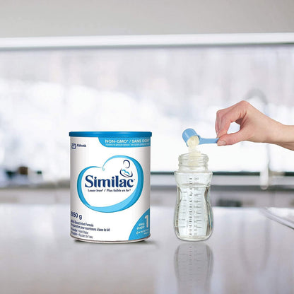Similac Lower Iron Non-GMO Baby Formula Powder, Newborn Formula, 0+ Months, 850 grams, 850 g
