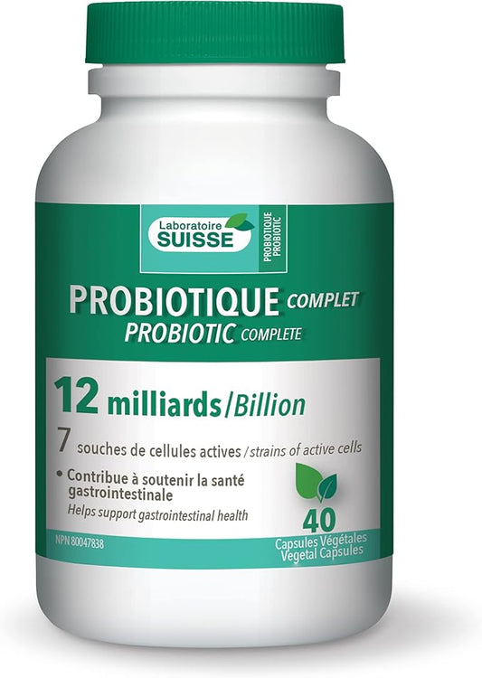 002 Laboratoire Suisse 益生菌 120亿 – 健康肠道菌群 – 40粒植物胶囊