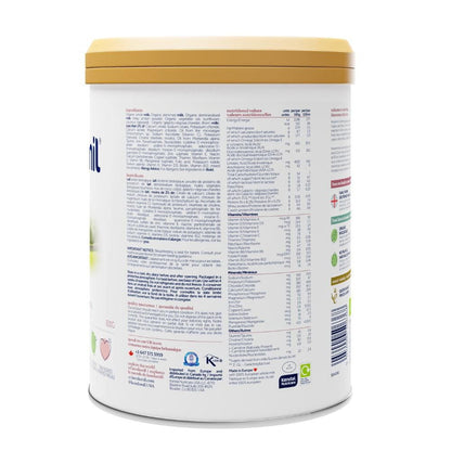 肯多蜜兒有機全脂嬰兒配方奶粉，歐洲製造，含 HMO、益生元、不含棕櫚油或大豆，含 DHA，800 克，0-12 個月，肯多蜜兒有機嬰兒配方奶粉