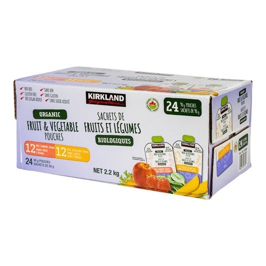 Kirkland Signature 有机果蔬零食，24 × 90 克