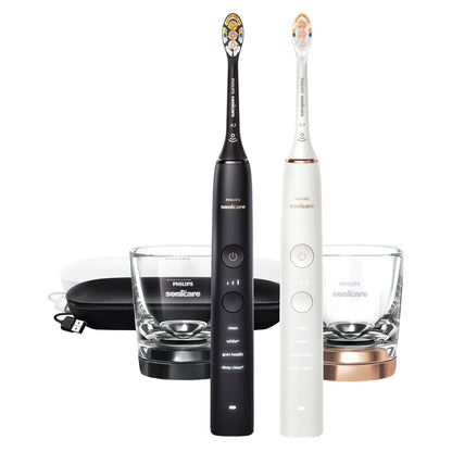 Philips Sonicare DiamondClean Connected Series 9000 Electric Toothbrush, 2-pack
