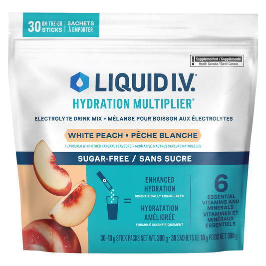 Liquid I.V. Sugar Free White Peach, 30 x 10g