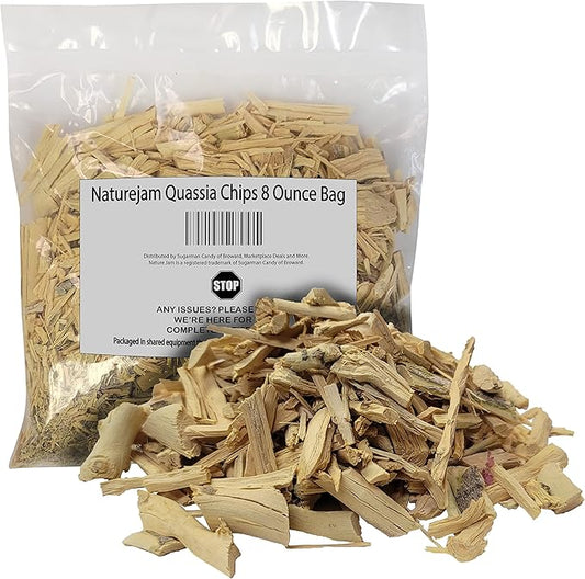 002 Naturejam 苦木片 8 盎司袋装 - 100% 天然野生手工制品 - 未经加工，又名 Hombre Grande