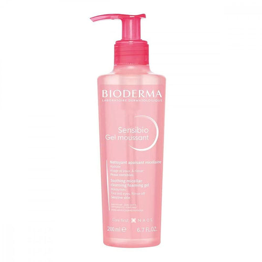 Bioderma Sensibio Micellar Cleansing and Makeup Removing Foaming Gel for Sensitive Skin, 3 33 Fl Oz