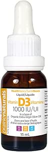 Prairie Naturals 液體維生素 D3 膽鈣化醇 1,000iu 15ml，1 瓶