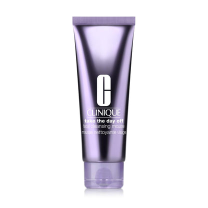 Clinique Take The Day Off™ Facial Cleansing Mousse With Hyaluronic Acid + Glycerin | Dissolves Makeup, Sunscreen + Pollution, 125ml