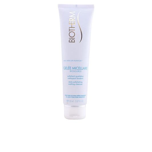 Biotherm Biosource Daily Exfoliating Micellar Face Cleanser, Melting Face Wash, Suitable for All Skin Types Even Sensitive, Melting Gel Texture, 150ml