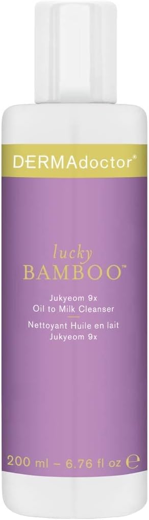 Dermadoctor Lucky Bamboo Jukyeom 9X Oil To Milk Cleanser 200 Ml/ 6.8 Oz, 6.8 ounces