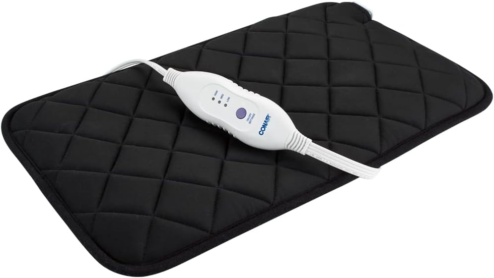 Conair Comfort (HP21C) 20.5 英寸 x 11.5 英寸记忆海绵加热垫，黑色