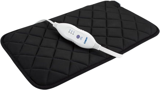 Conair Comfort (HP21C) 20.5 英寸 x 11.5 英寸记忆海绵加热垫，黑色
