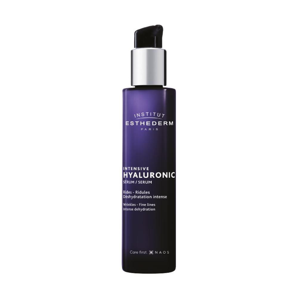Institut Esthederm - Intensive Hyaluronic Serum, Intense Rehydrating Plumping Serum, Wrinkles and Fine Lines Dehydrated Skin, 30 mL.