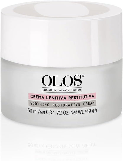 Olos Youth-Enhancing Restructuring Cream - Anti-Aging Face Moisturizer - Face Lotion with Aloe and Shea Butter - Collagen Booster Face Cream - 1.7 oz