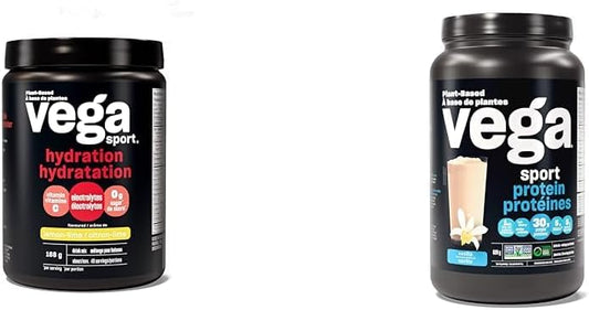 Vega Sport 保濕電解質粉 檸檬青檸口味 素食補水劑，適合生酮飲食，無麩質，運動蛋白 素食蛋白粉，香草支鏈氨基酸，適合生酮飲食，酸櫻桃味