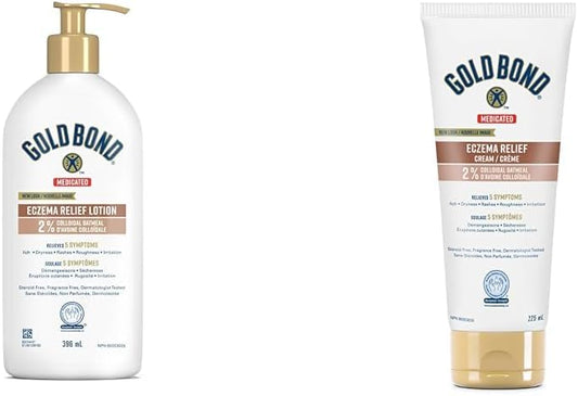Gold Bond 药用湿疹舒缓乳液 + Gold Bond 药用湿疹舒缓霜