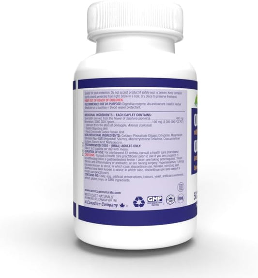 Westcoast Naturals Quercetin Capsule with Bromelain, 500 mg
