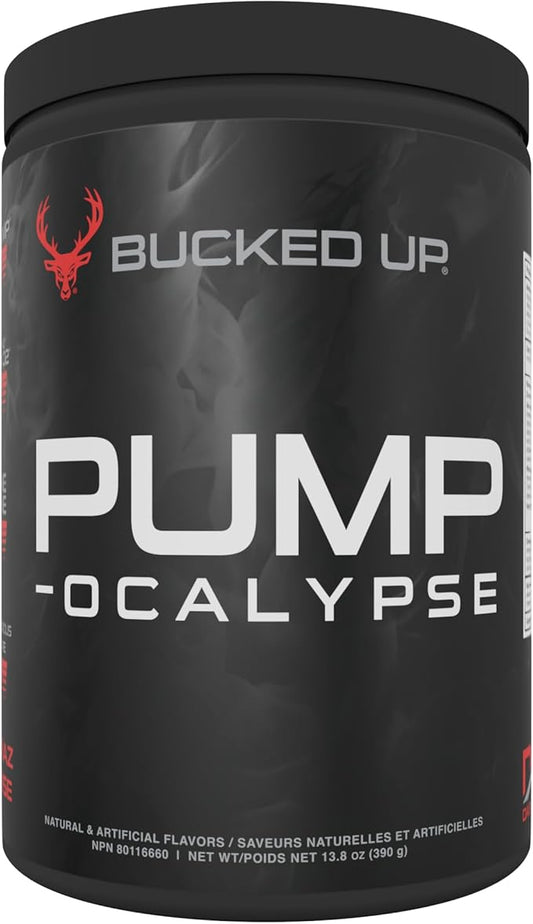 002 BUCKED UP PUMP-OCALYPSE 运动前补充剂 - 强效泵血、肌力与耐力，Blood Raz，30份