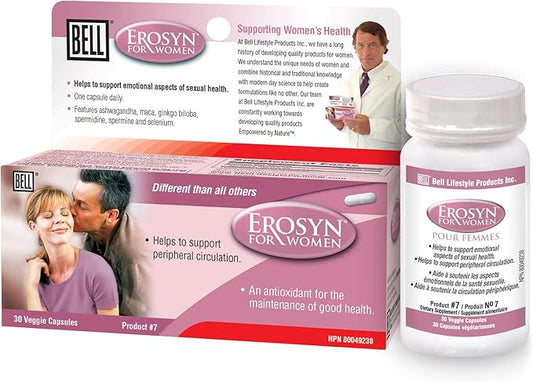 002 Bell Erosyn™ 女性专用 | 专为支持女性性健康的情感层面而研发 | 每日一粒胶囊 | 加拿大制造
