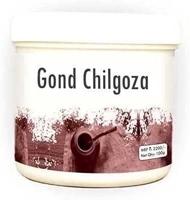 002 Hakim Suleman 的 Gond Chilgoza——一种天然产品，具有 Chilgoza（松子）的益处。它是一种用于男性健康生活和幸福的草药。